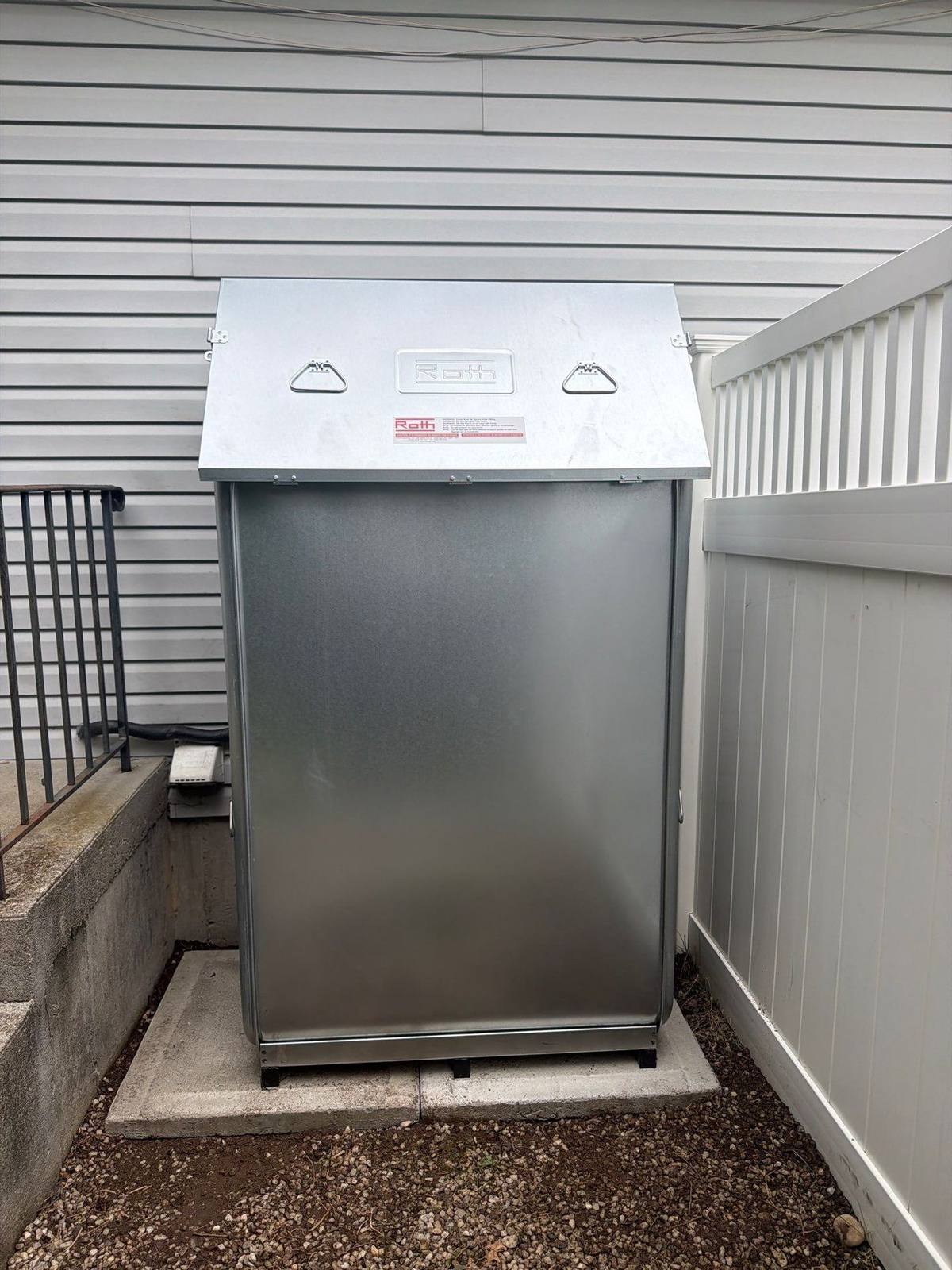 Roth double-wall oil tank newly installed on Long Island